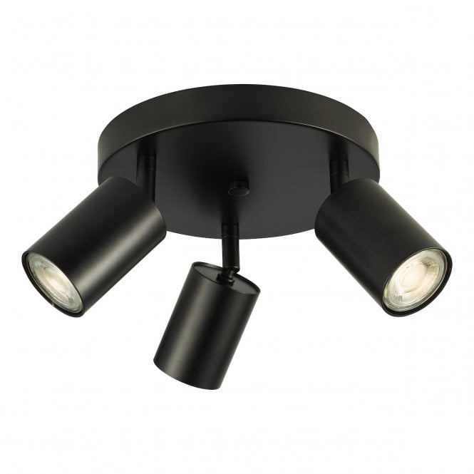 Cawley 3 Light Cluster Spotlight Matte Black