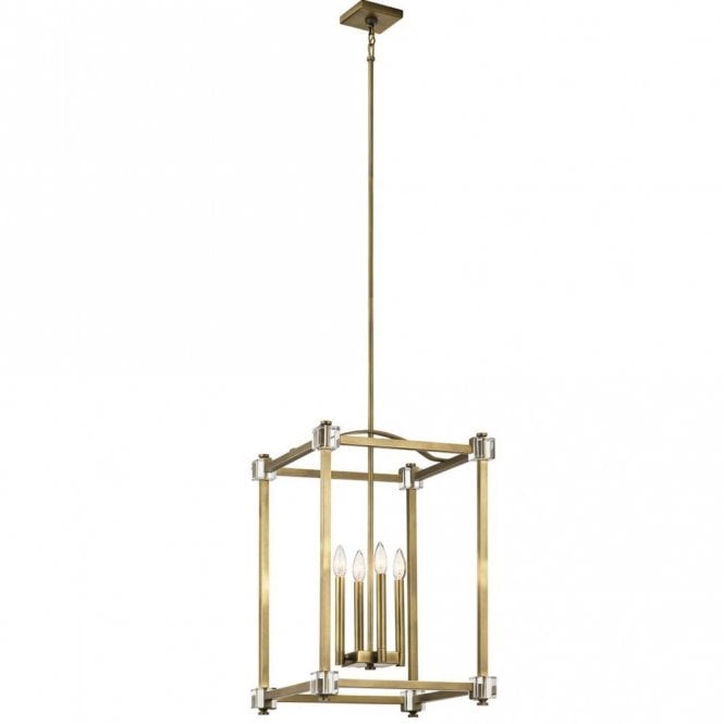 CAYDEN 4 light large open frame lantern style ceiling pendant