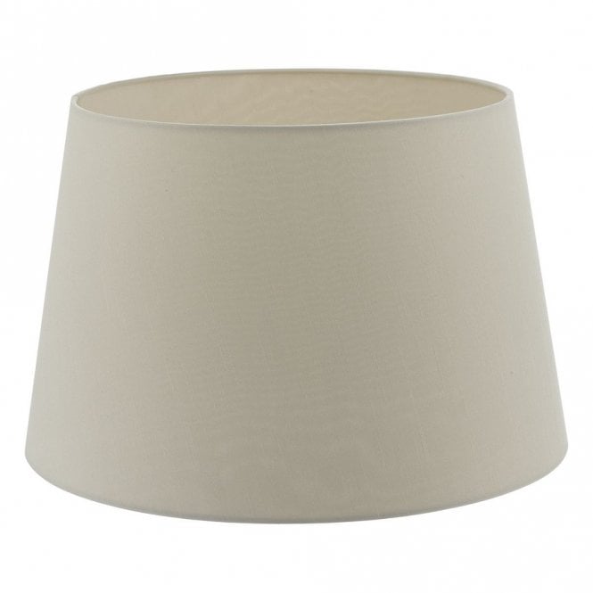 CEZANNE French tapered drum shade in ecru faux silk 35cms