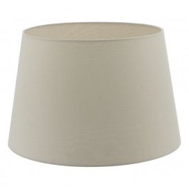 CEZANNE French tapered drum shade in ecru faux silk 35cms