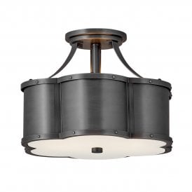 black brass semi flush light ceiling light