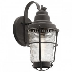CHANCE Harbor 1 Light Outdoor Wall Lantern | Medium | Weathered Zinc