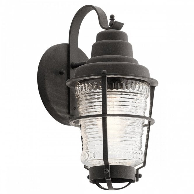 CHANCE Harbor 1 Light Outdoor Wall Lantern | Small | Weathered Zinc