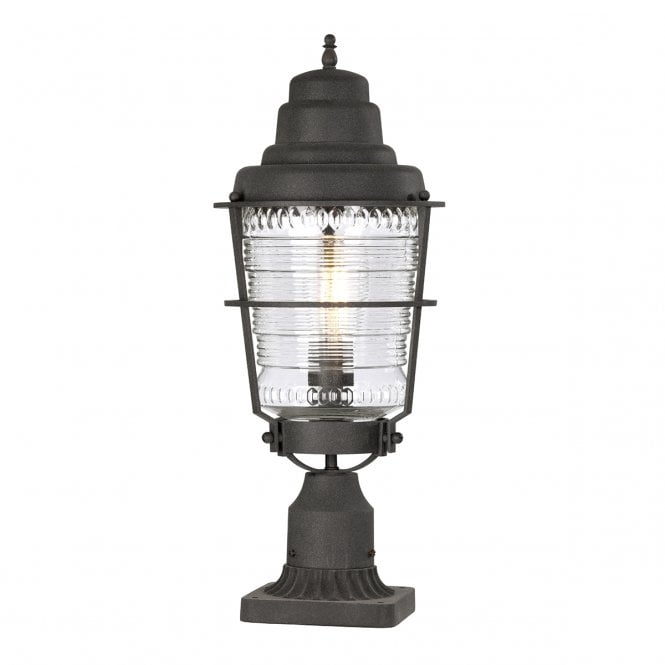 CHANCE Harbor 1 Light weathered zinc Pedestal Lantern