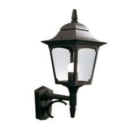 CHAPEL black aluminium traditional garden wall lantern