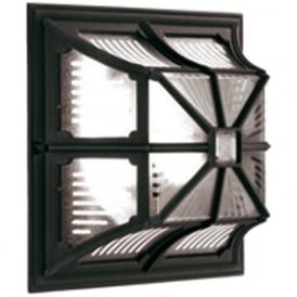 CHAPEL black square garden wall or porch ceiling light