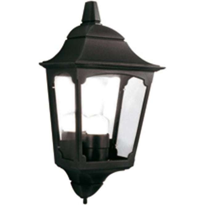 CHAPEL flush fitting traditional black exterior wall light