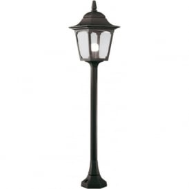 CHAPEL garden pillar lantern light, black aluminium