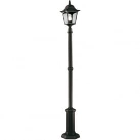 CHAPEL midi size garden lamp post light in black aluminium