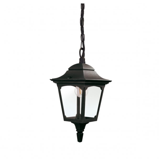 CHAPEL Mini Chain Lantern | Aluminium in a Black Finish