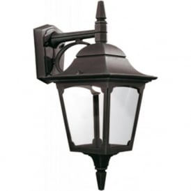CHAPEL outdoor wall light in black aluminium finish