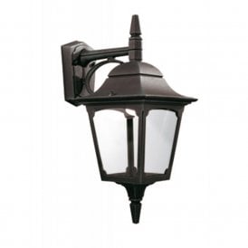 CHAPEL outdoor wall light in black aluminium finish