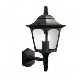 CHAPEL small garden wall light in black aluminium