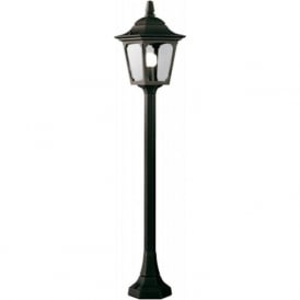CHAPEL small pillar lantern garden lamp post in black aluminiium