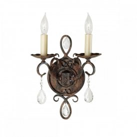 CHATEAU 2 Light Wall Light | Mocha Bronze