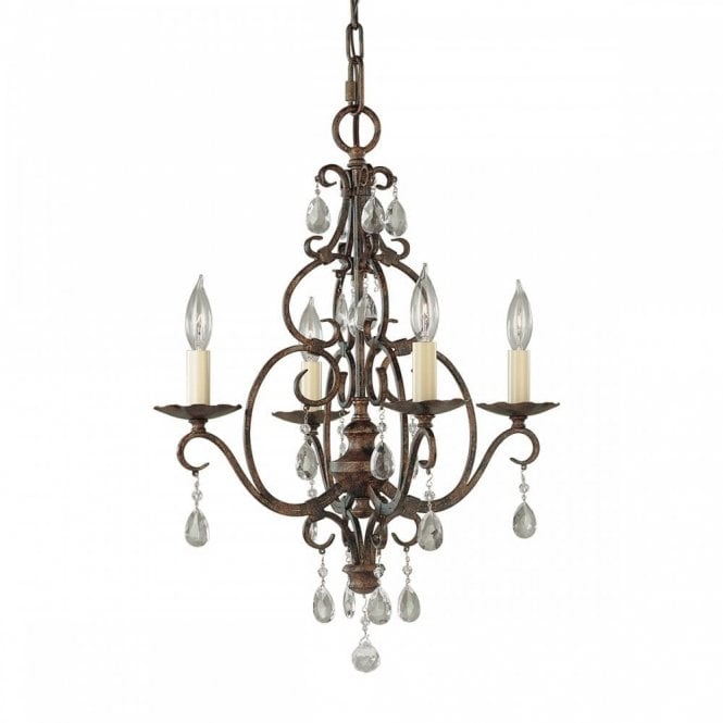 CHATEAU 4 Light Chandelier | Mocha Bronze