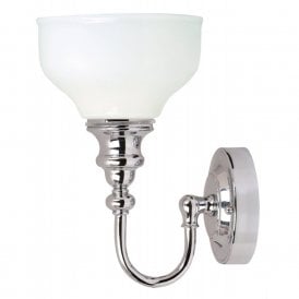 CHEADLE chrome IP44 bathroom wall light