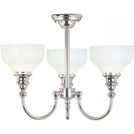 CHEADLE semi flush 3 light bathroom ceiling fitting