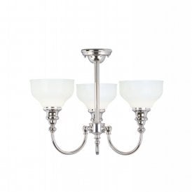 CHEADLE semi flush 3 light bathroom ceiling fitting