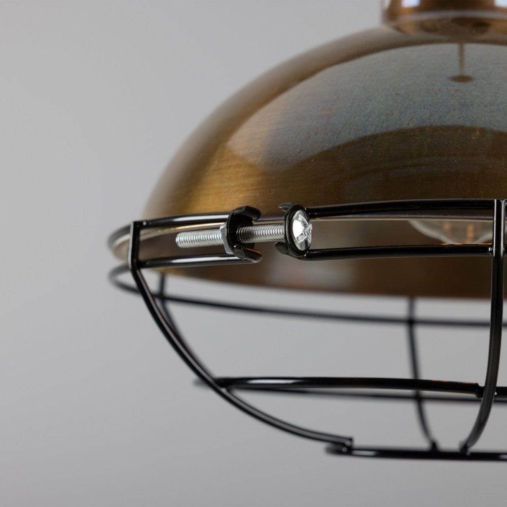 Black 2m Pendant Light Cage Retro Industrial Ceiling Light Spider Lamp~1187