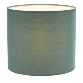 green cotton drum shade