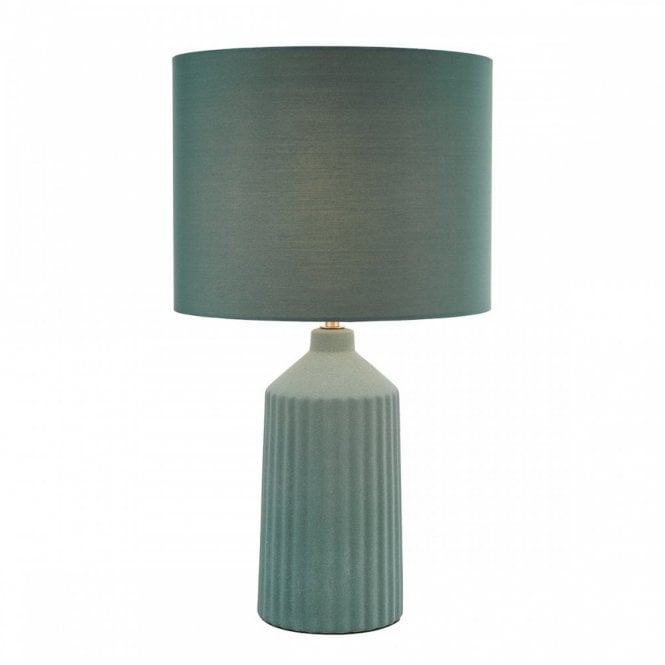 Chloris Large Table Lamp in Green with Shade