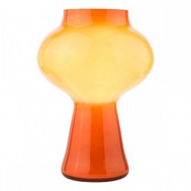 orange glass table lamp