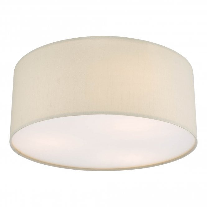 CIERRO 3 Light Flush Taupe With Diffuser 40cm