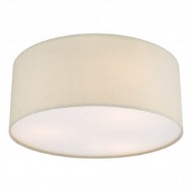CIERRO 3 Light Flush Taupe With Diffuser 40cm
