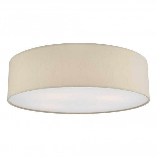CIERRO 4 Light Flush Taupe With Diffuser 60cm