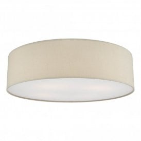 CIERRO 4 Light Flush Taupe With Diffuser 60cm