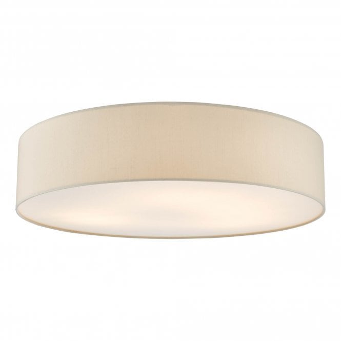 CIERRO 6 Light Flush Taupe With Diffuser 80cm