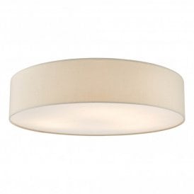 CIERRO 6 Light Flush Taupe With Diffuser 80cm