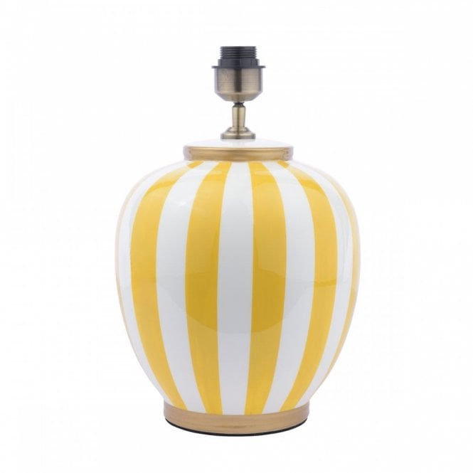 Circus Table Lamp in Yellow and White (Base Only)