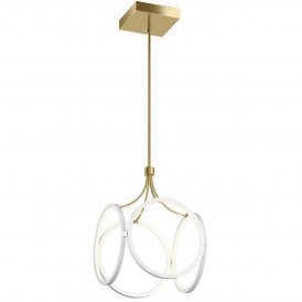 CIRI white and champagne LED pendant