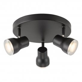 Bathroom cluster spotlights in matte black