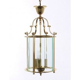 COLCHESTER gold polished brass traditional hall lantern
