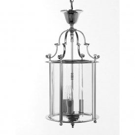 COLCHESTER traditional chrome hanging hall lantern
