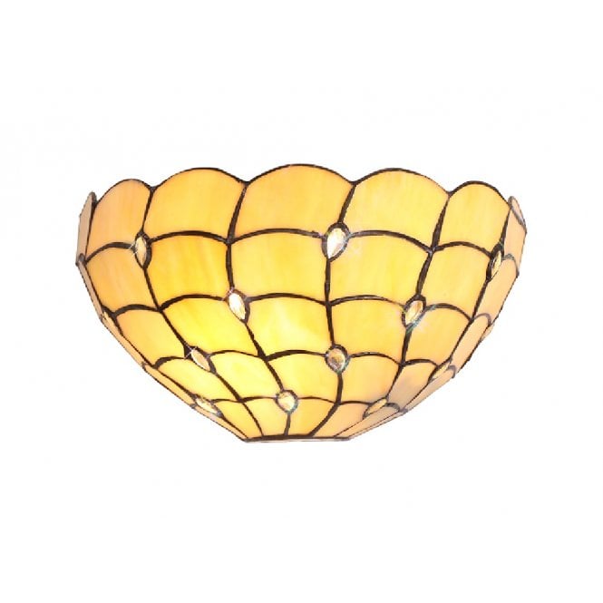 COLLETTE Tiffany style wall light with K9 crystal beads