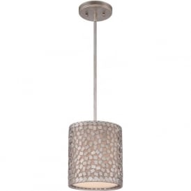 Silver Mosaic Mini Ceiling Pendant Light