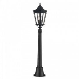 COTSWOLD LANE traditional half size exterior lamp post - medium black