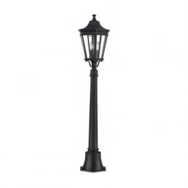 COTSWOLD LANE traditional half size exterior lamp post - medium black