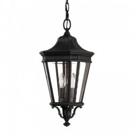 COTSWOLD LANE traditional hanging porch lantern - medium black