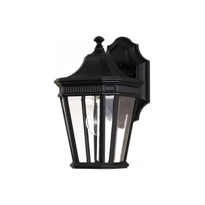 COTSWOLD LANE traditional outdoor garden wall lantern - small black
