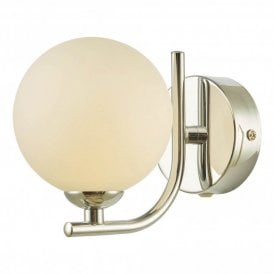 CRADLE Wall Light Polished Chrome Opal Glass