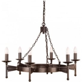 CROMWELL Medieval wrought iron chandelier