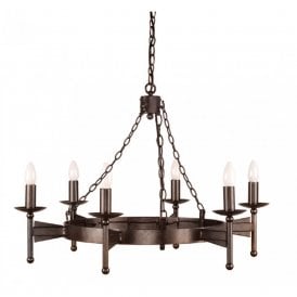 CROMWELL Medieval wrought iron chandelier