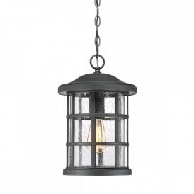 CRUSADE traditional outdoor hanging porch lantern for harsh weather conditions