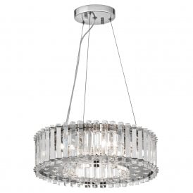 CRYSTAL SKYE IP44 bathroom ceiling chandelier with crystal prism rods