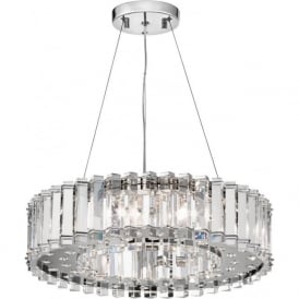CRYSTAL SKYE large IP44 bathroom safe chandelier with crystal prism rods